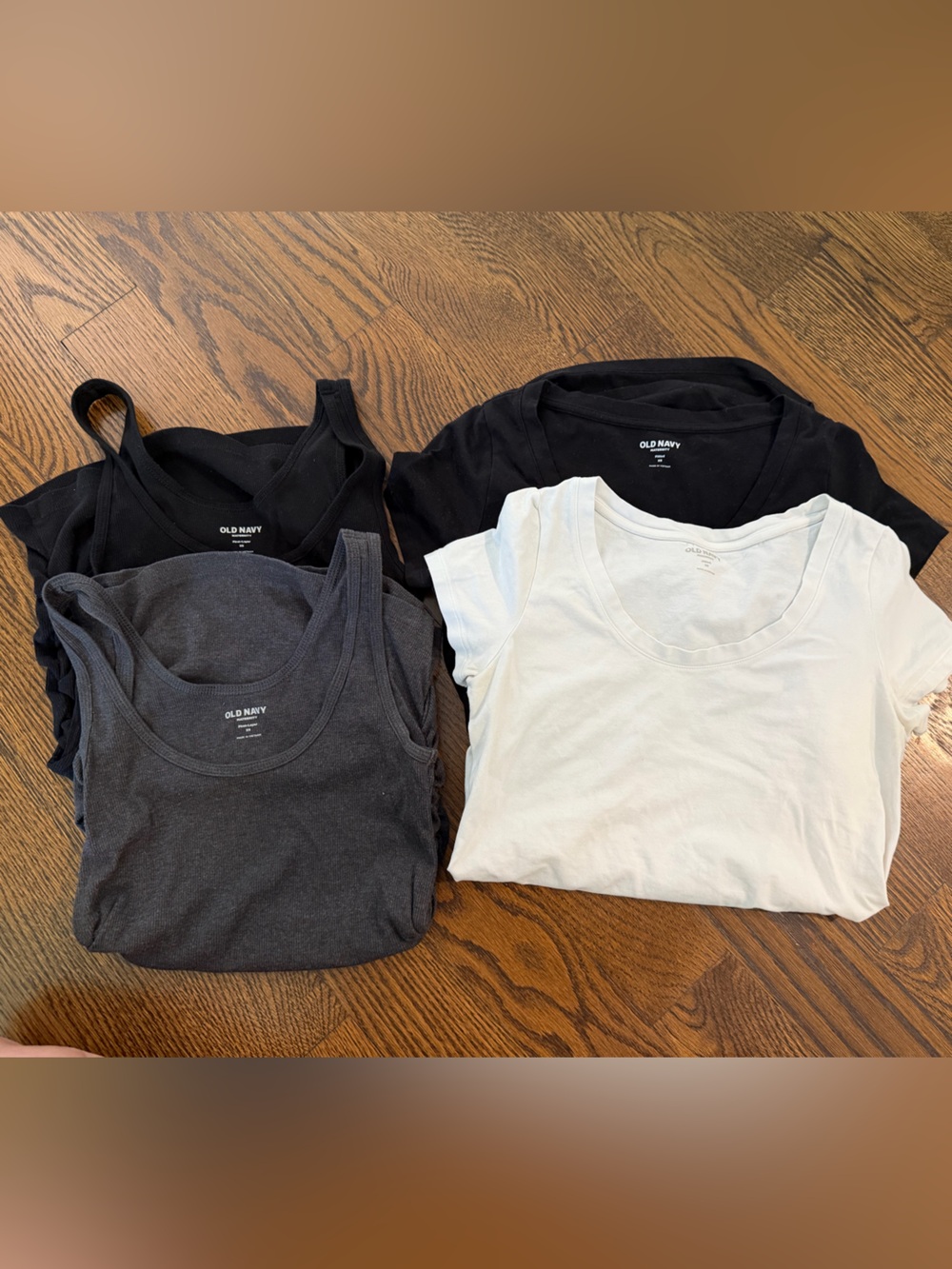 Old Navy Maternity Tanks (2) and T shirts (2)